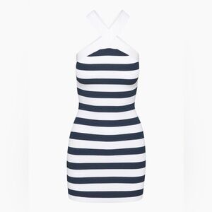 Babaton Aritzia Sculpt Knit Criss Cross Dress